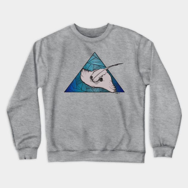 Geometric Ray 2.0 Crewneck Sweatshirt by K1R1